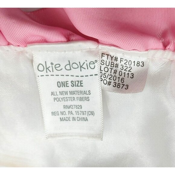 Okie Dokie Plush Snow Leopard Kitty Cat Pink Satin Security Blanket Lovey Rattle - Picture 5 of 5